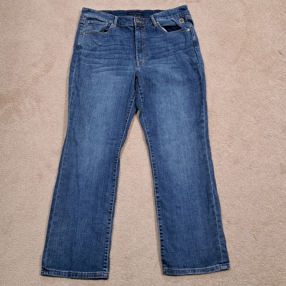 Tommy Hilfiger Blue Tribeca Straight Leg Jeans Size 16 Denim Casual Classic